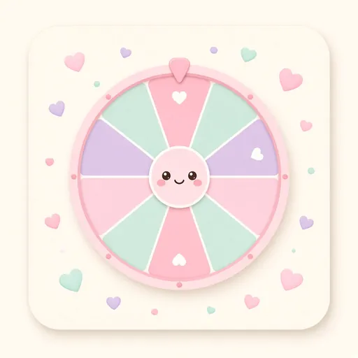 Spin the Wheel Soft / kawaii theme preview - Pastels